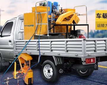 <b>車載式劃線機，針對大工程量的交通標線施工</b>